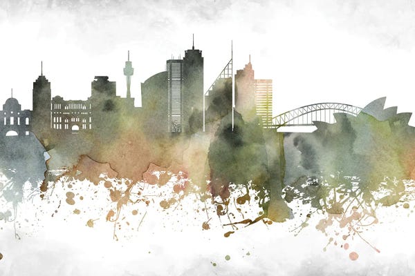 New South Wales: Sydney Skyline by WallDecorAddict