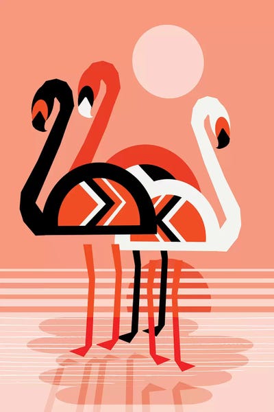 Flamingo by Wacka Designs canvas print