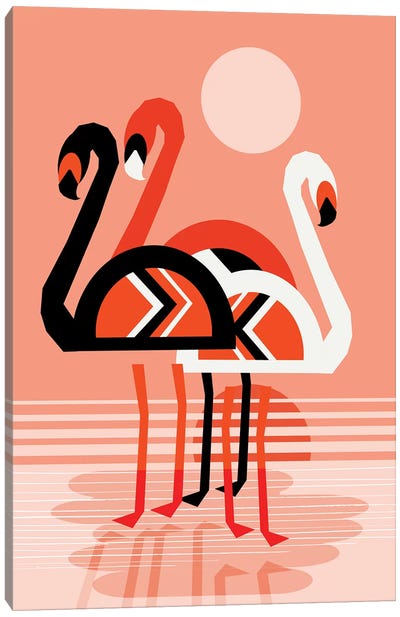 Flamingo Canvas Art Print - Wacka Designs
