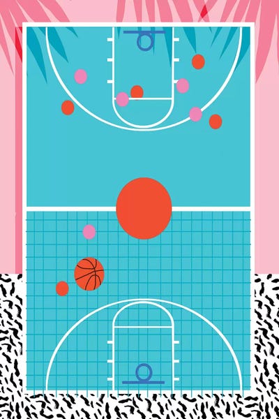 Hoops by Wacka Designs framed canvas print