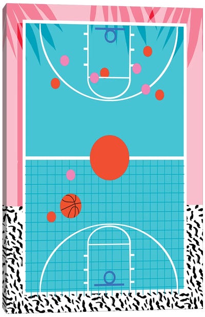 Hoops Canvas Art Print - Basketball Art