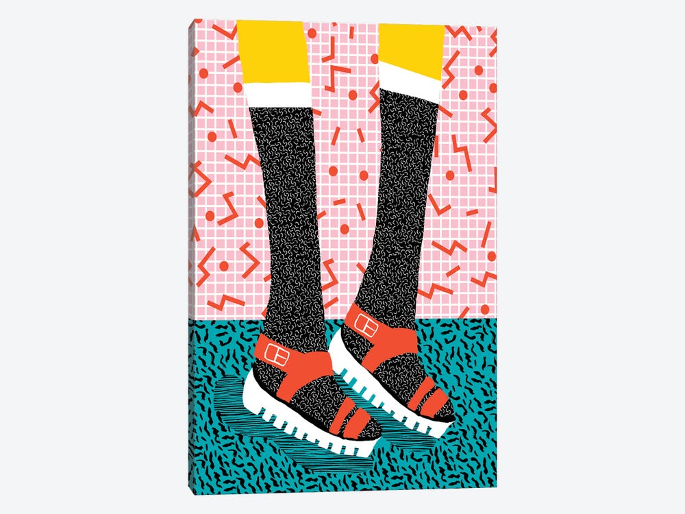 Kicks by Wacka Designs 1-piece Canvas Print