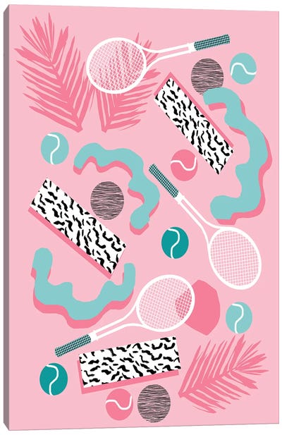 Playa Canvas Art Print - Tennis Art