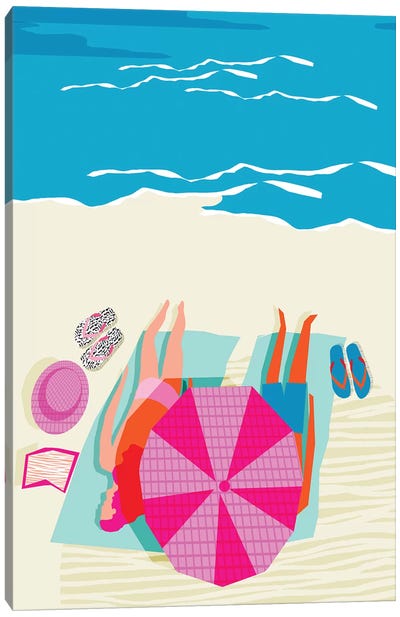 Toasty Canvas Art Print - Sandy Beach Art