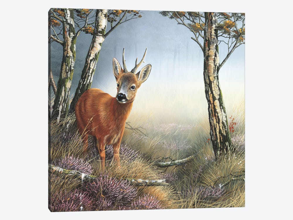 Deer In Forest by Jan Weenink 1-piece Art Print