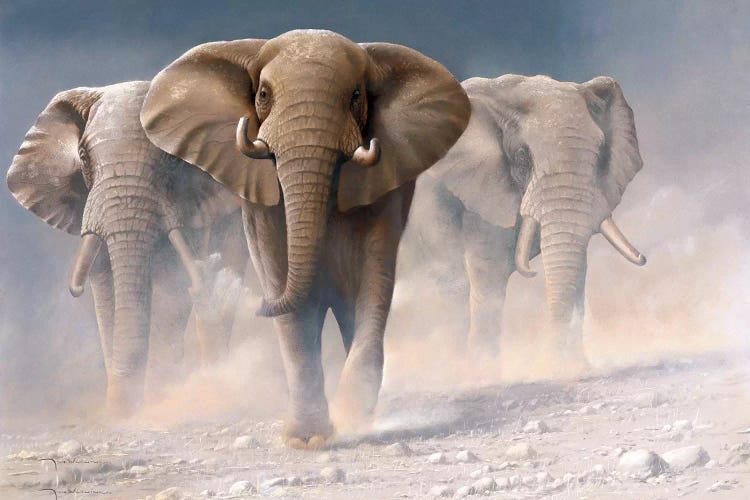 Running Elephants I