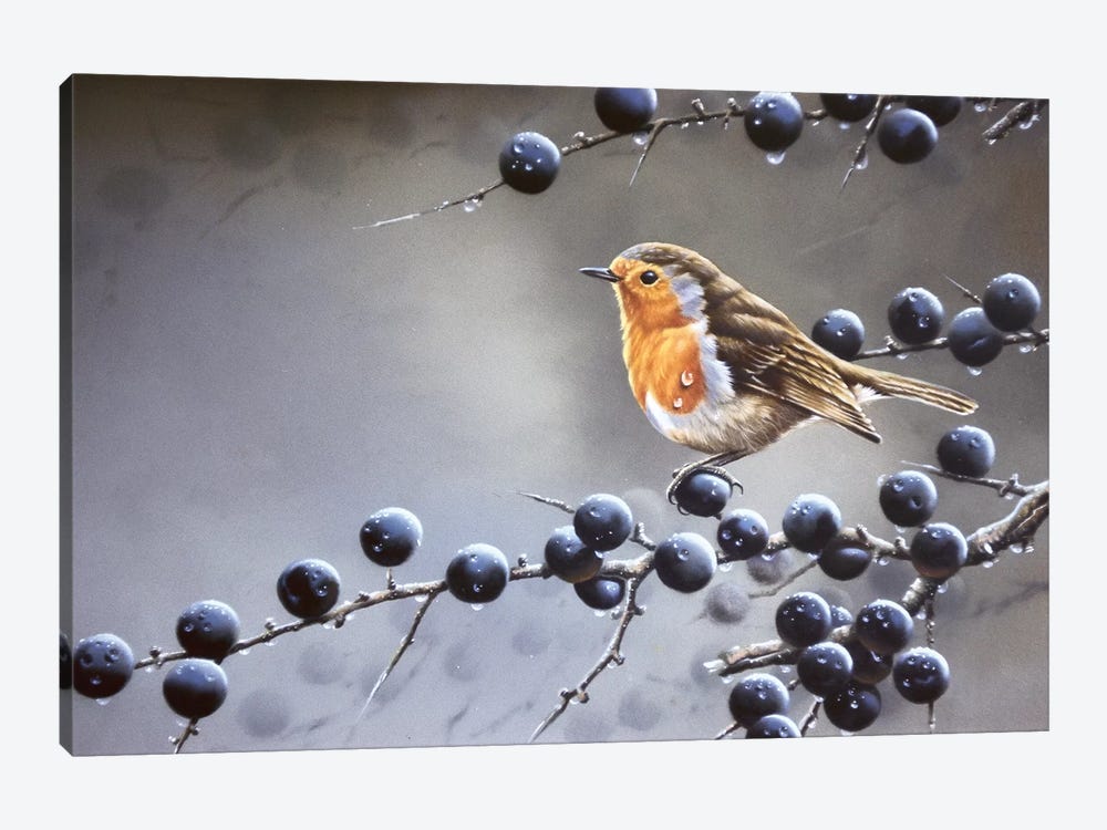 Bird Sitting On A Vine Tree by Jan Weenink 1-piece Art Print
