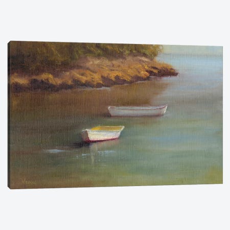 Harbored Dories I Canvas Print #WEN10} by Marilyn Wendling Canvas Art