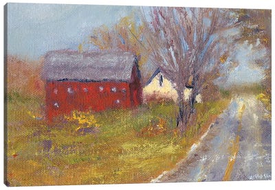 Back Road Barn I Canvas Art Print