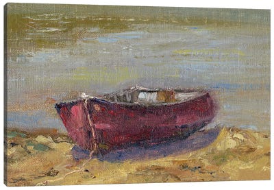 Beached Red Canvas Art Print