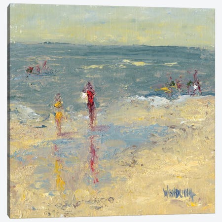 Impasto Beach Day I Canvas Print #WEN23} by Marilyn Wendling Canvas Art Print