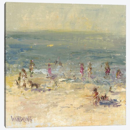 Impasto Beach Day II Canvas Print #WEN24} by Marilyn Wendling Canvas Artwork