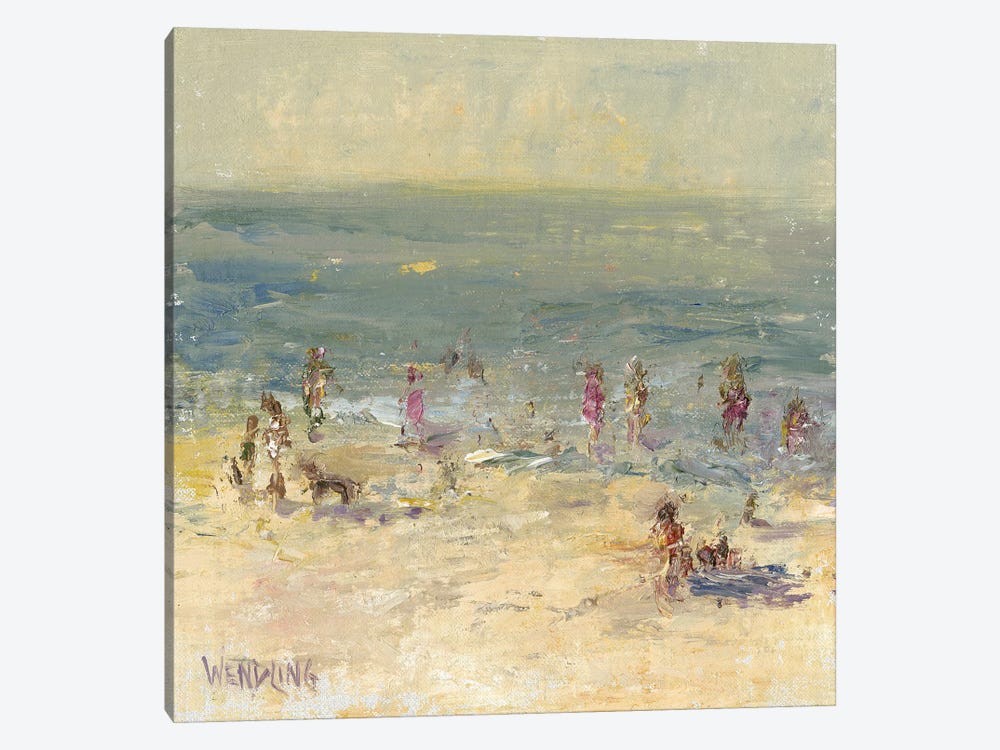 Impasto Beach Day II by Marilyn Wendling 1-piece Art Print