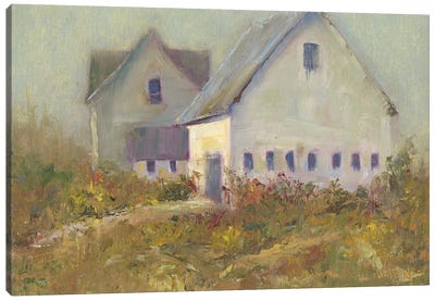 White Barn I Canvas Art Print - Country Art