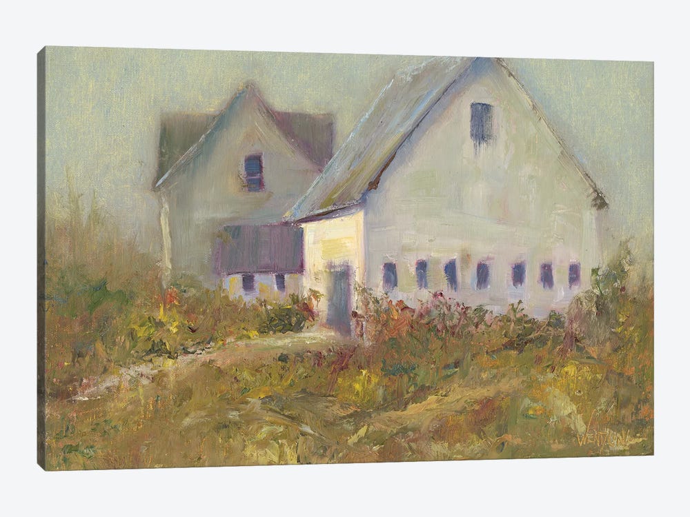 White Barn I by Marilyn Wendling 1-piece Canvas Artwork