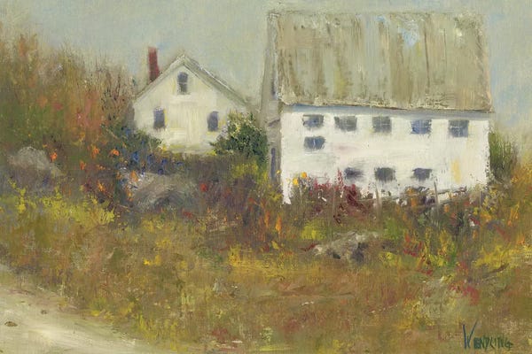 Farms: White Barn II by Marilyn Wendling