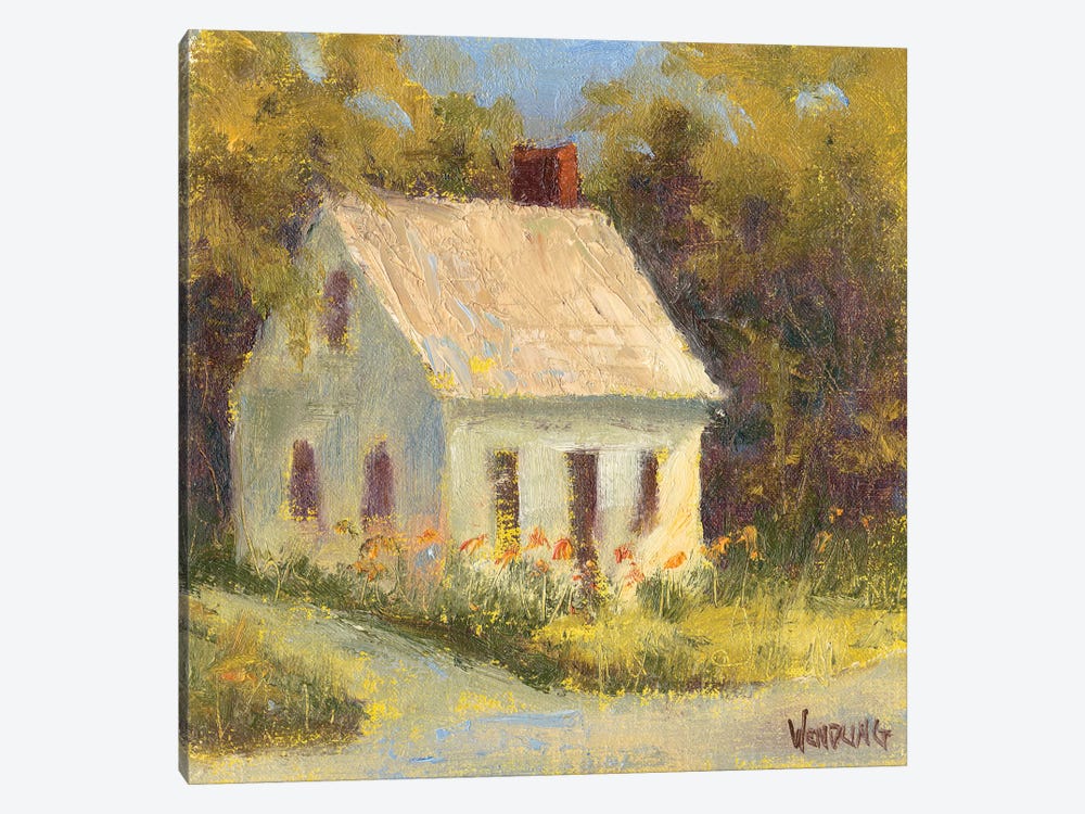 Sweet Cottage I by Marilyn Wendling 1-piece Canvas Art