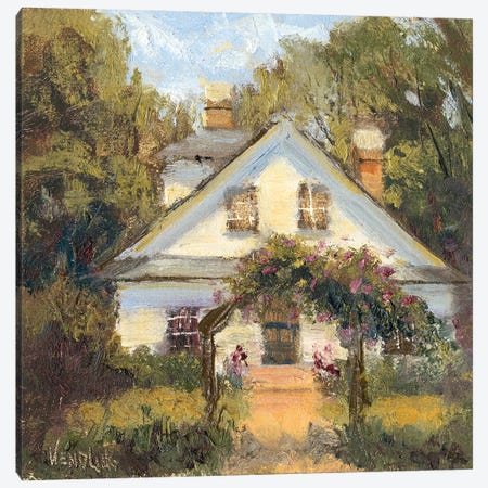 Sweet Cottage II Canvas Print #WEN28} by Marilyn Wendling Canvas Print