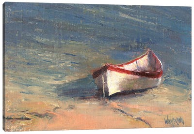 Beached Boat I Canvas Art Print