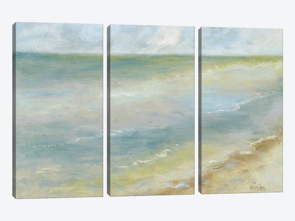 Ocean Walk I by Marilyn Wendling 3-piece Canvas Artwork