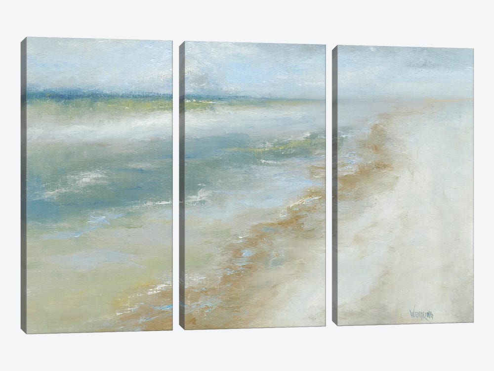 Ocean Walk II by Marilyn Wendling 3-piece Canvas Print