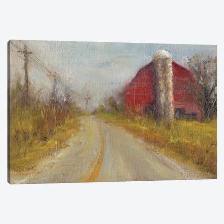 Country Silo Canvas Print #WEN3} by Marilyn Wendling Canvas Artwork