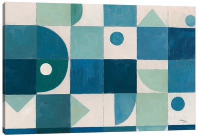 Cubic Harmony Canvas Art Print - Geometric Abstract Art