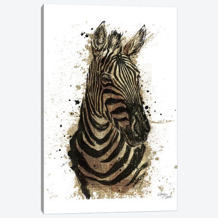 Gold Africa II In White Canvas Print #WES3} by Wellington Studio Canvas Art
