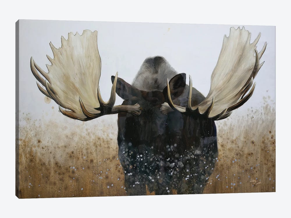Moose by Wellington Studio 1-piece Canvas Art
