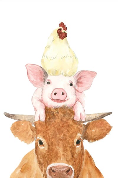 Pigs: Cluck-Oink-Moo Stack by White Ladder