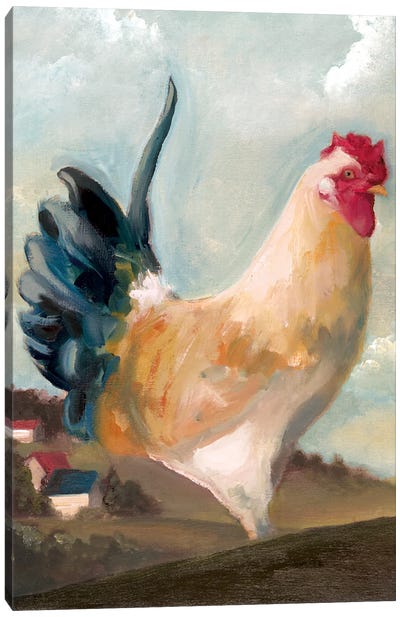 Hillside Rooster I Canvas Art Print