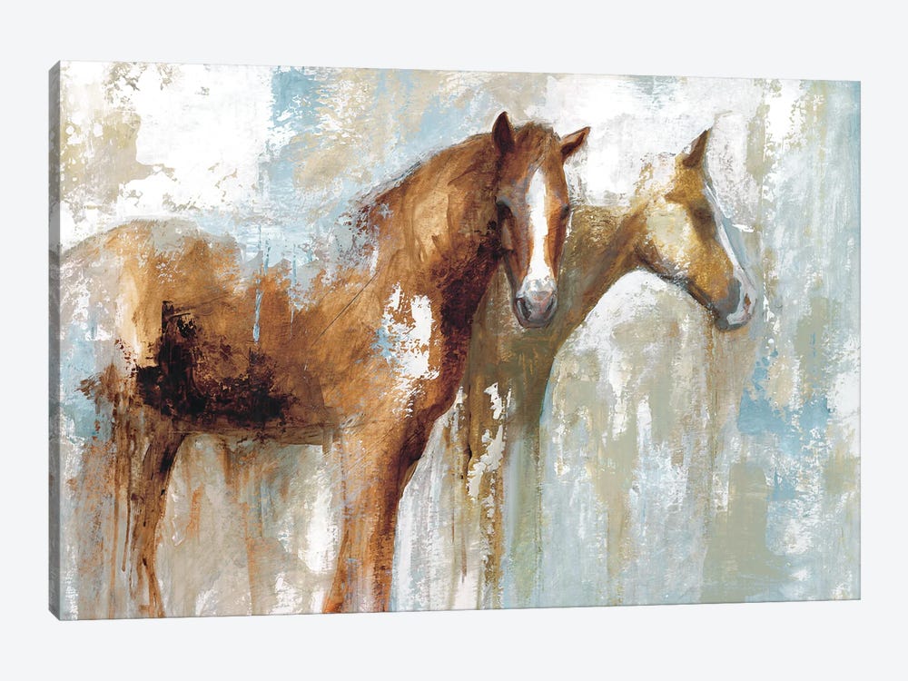 Horse Pals by White Ladder 1-piece Canvas Art