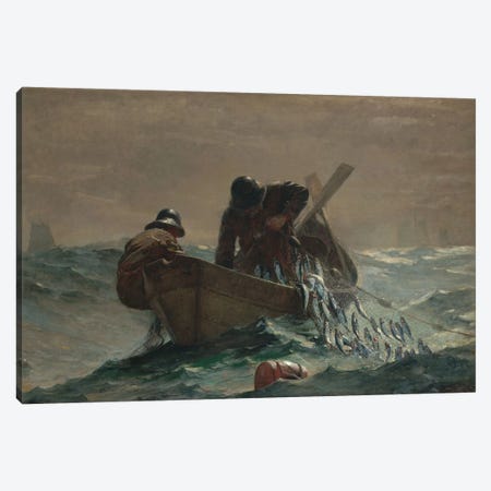 The Herring Net Canvas Print #WHO1} by Winslow Homer Canvas Wall Art