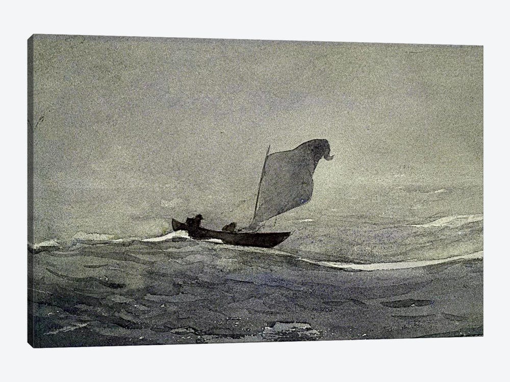 Blown Away by Winslow Homer 1-piece Canvas Art