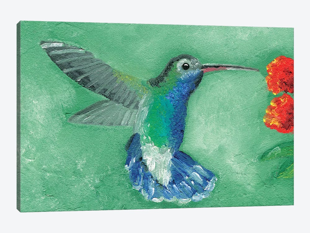 Fresco Hummingbird I by Alicia Ludwig 1-piece Canvas Artwork
