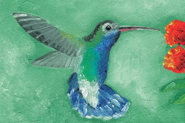 Alicia Ludwig: Fresco Hummingbird I by Alicia Ludwig