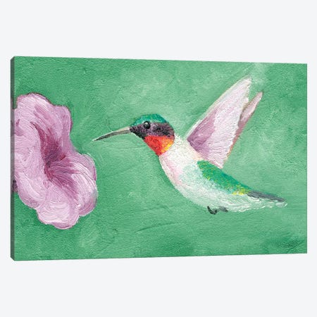Fresco Hummingbird II Canvas Print #WIG158} by Alicia Ludwig Canvas Wall Art