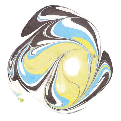 Citrine Momentum IV by Alicia Ludwig metal wall art