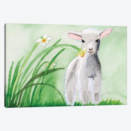 Baby Spring Animals IV Canvas Print #WIG201} by Alicia Ludwig Canvas Art