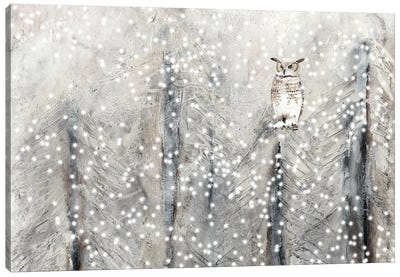 Snowy Habitat I Canvas Art Print - Rustic Décor
