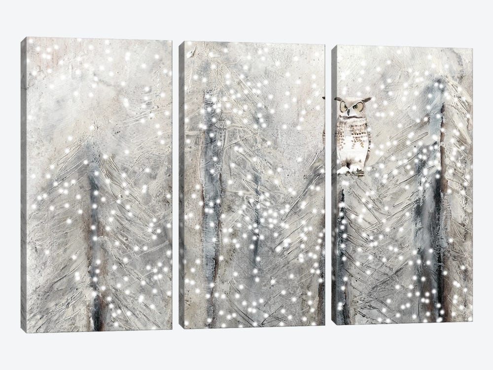 Snowy Habitat I by Alicia Ludwig 3-piece Canvas Print