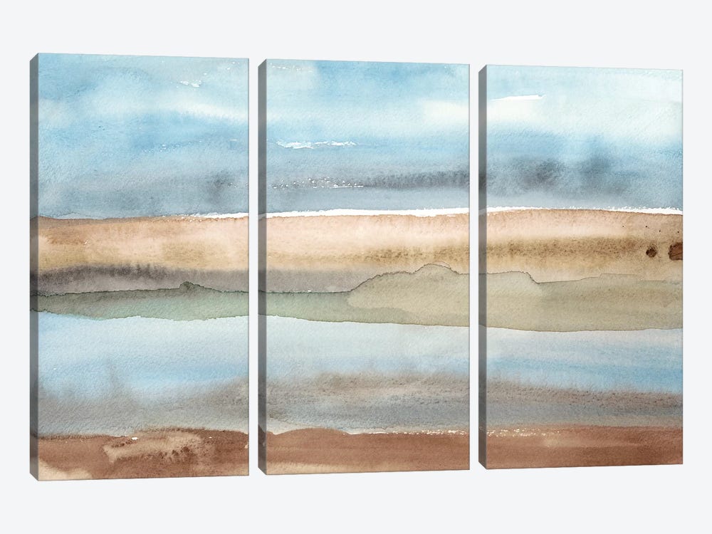 Plein Air Riverscape II by Alicia Ludwig 3-piece Canvas Print