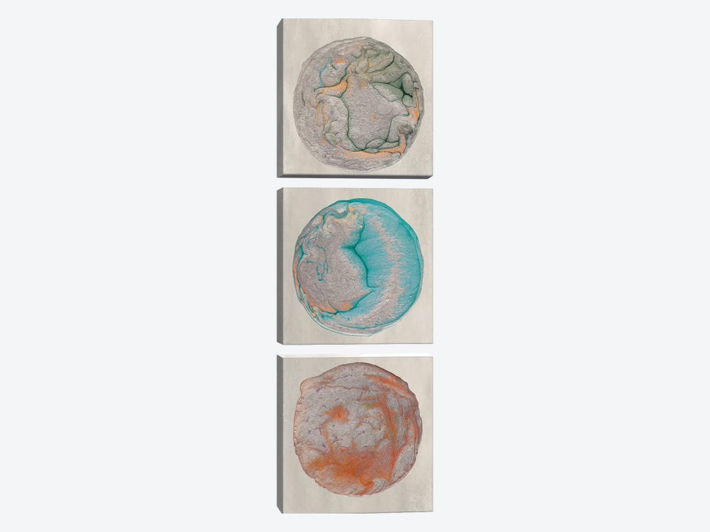 Planet Trio II by Alicia Ludwig 3-piece Canvas Art