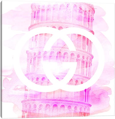 Shift Perspective I Canvas Art Print - Leaning Tower of Pisa