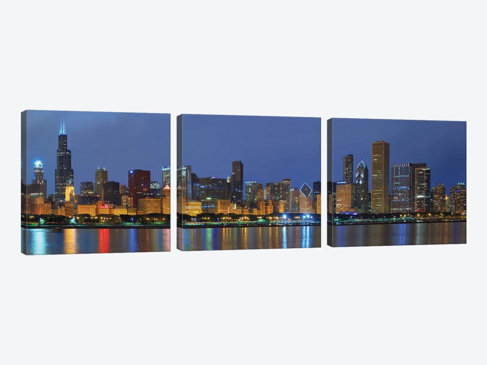Chicago Skyline by Winthrope Hiers 3-piece Canvas Print