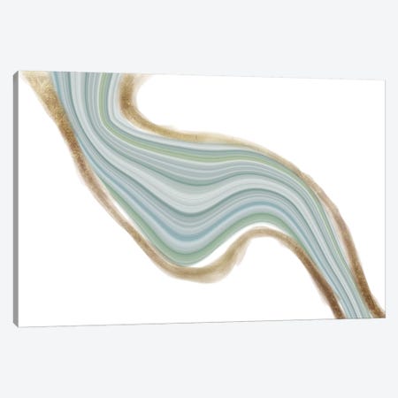 Evolving Cerulean Iridescence Canvas Print #WIR3} by 5by5collective Canvas Art Print