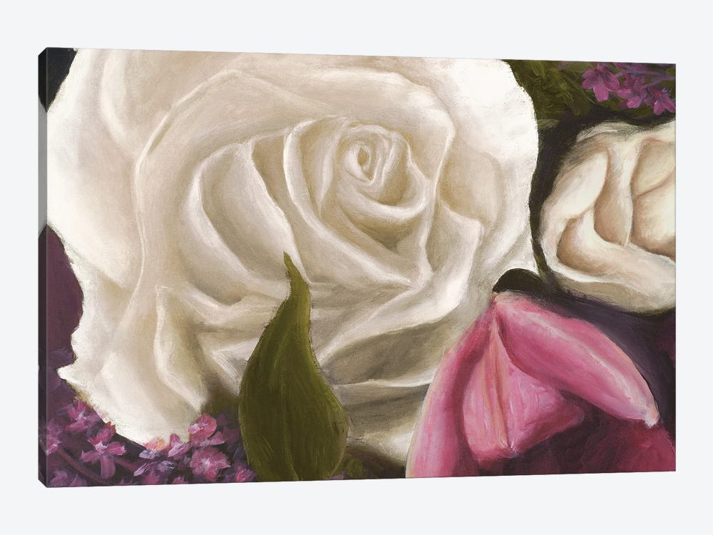 Among The White Roses by Walt Johnson 1-piece Canvas Art