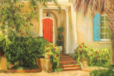 Front Yard Tuscan Dreams I by Walt Johnson framed canvas print