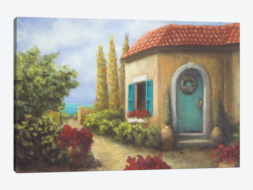 Front Yard Tuscan Dreams II by Walt Johnson 1-piece Canvas Art