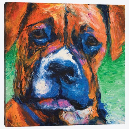 Puppy Dog Eyes II Canvas Print #WJO8} by Walt Johnson Canvas Artwork